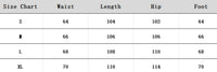 Clothing size chart for Red Retro Track Pants to ensure perfect fit