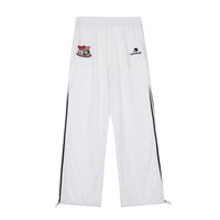 White track pants with side stripes from the Red Retro Track Pants collection