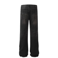 Retro Black Baggy Jeans featuring stylish black denim for a trendy look