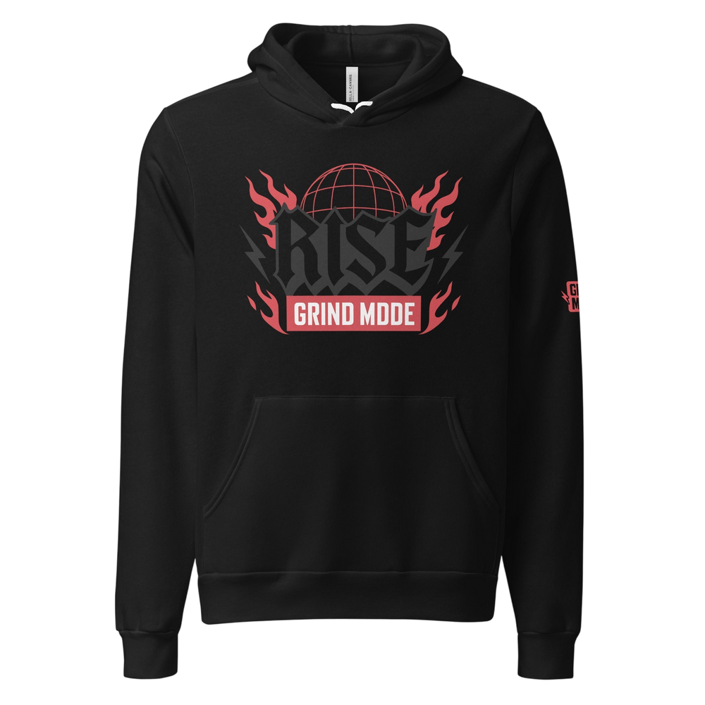 Rise Grind Mode Hoodie Black Pullover - S