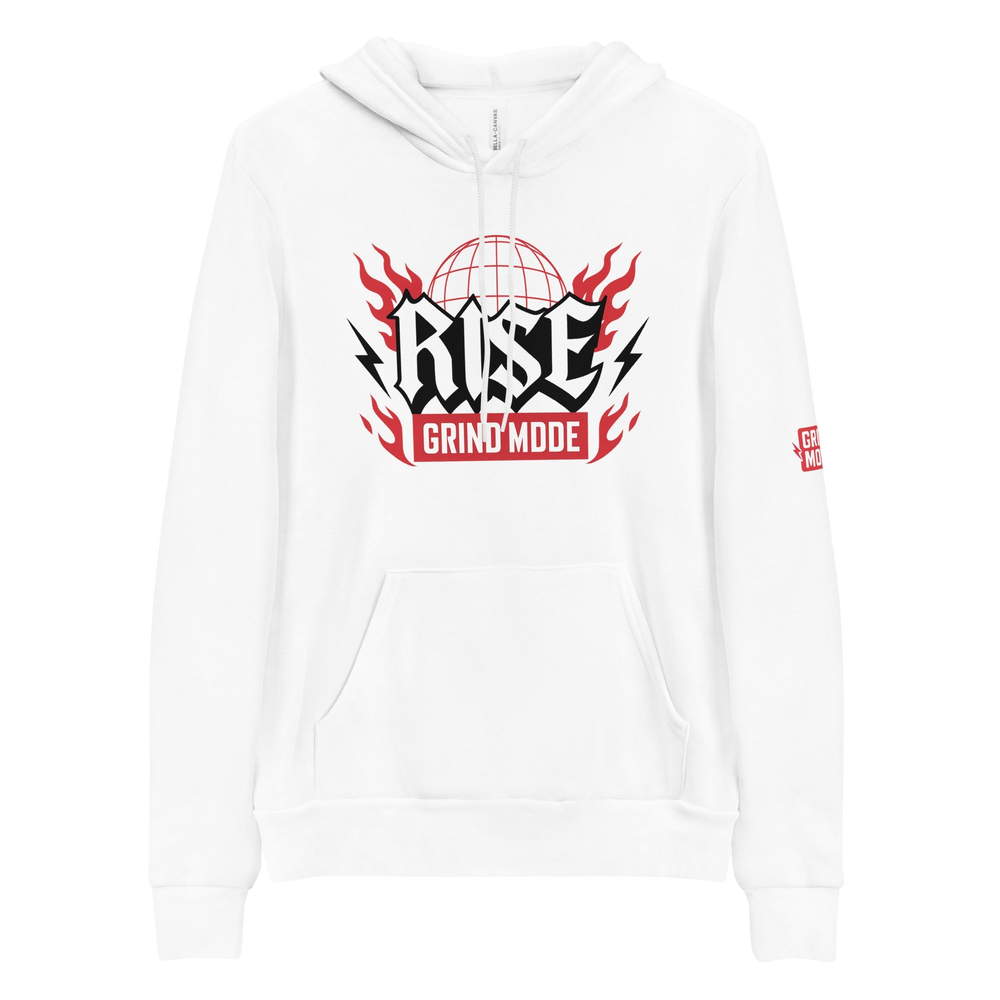 Rise Grind Mode Hoodie White Pullover
