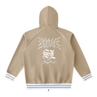 Savage SL ’Stay Real’ Beige Zip Hoodie