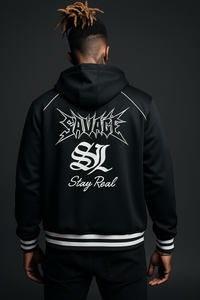 Savage SL ’Stay Real’ Black Zip Hoodie