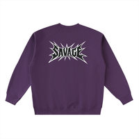 Savage Stay Real Graphic Crewneck PURPLE