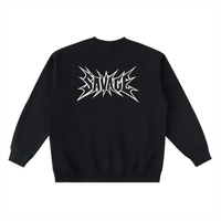 Savage Stay Real Graphic Crewneck Streetwear