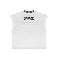 Savage Stay Real Streetwear Mesh Tank WHITE