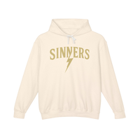Sinners Lightning Bolt Cream Hoodie - S / Ivory