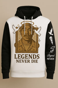 Snoop Dog Hoodie - Legends Never Die - White / XS