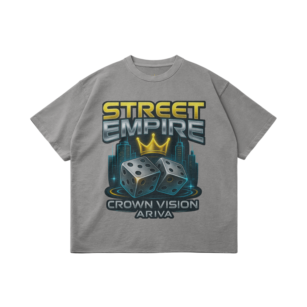 Street Empire Graphic T-Shirt - Grey - Light Gray / S