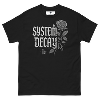 System Decay Glitch Rose Tee - Black - S