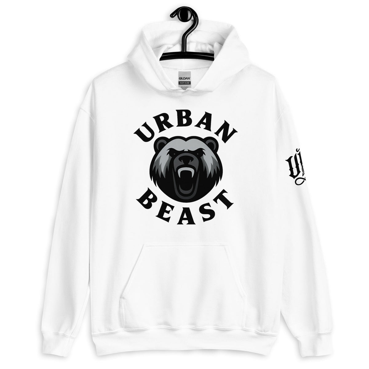 Urban Beast Gildan Hoodie - White