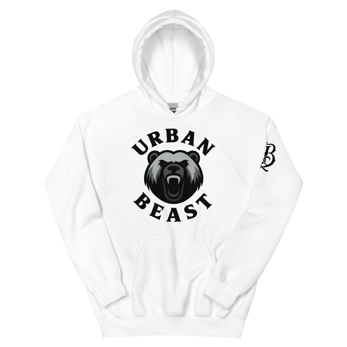 Urban Beast Gildan Hoodie - White - S