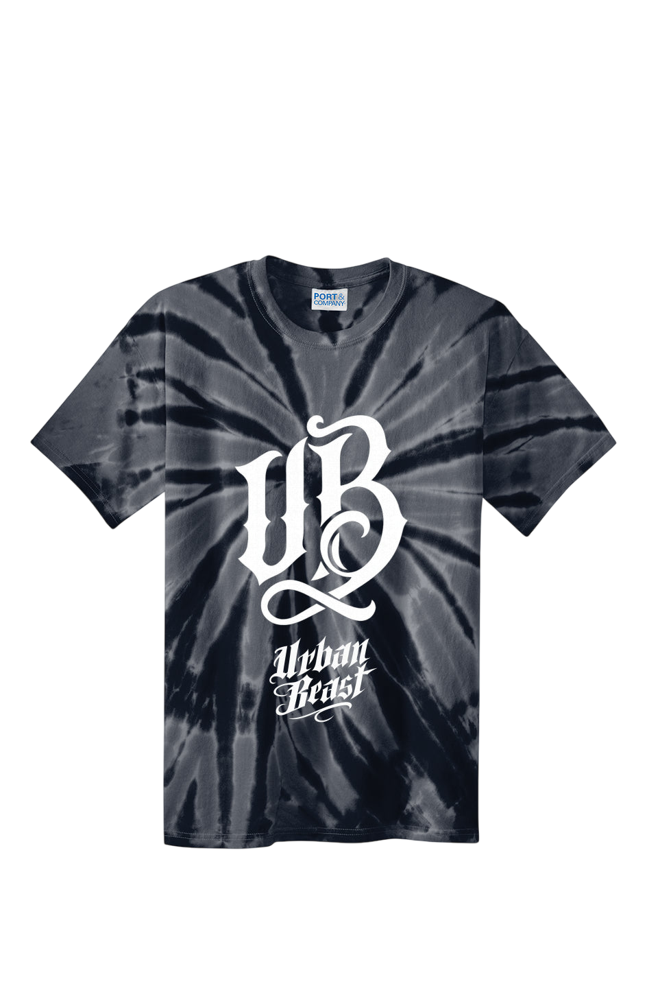 Urban Beast Graphic Tie-Dye Tee - Black - Black / s