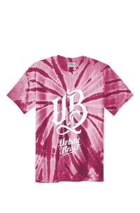 Urban Beast Graphic Tie-Dye Tee - Maroon / s
