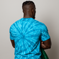 Urban Beast Graphic Tie-Dye Tee - Turqoise