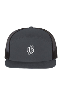 Seven-Panel Trucker Cap - Black