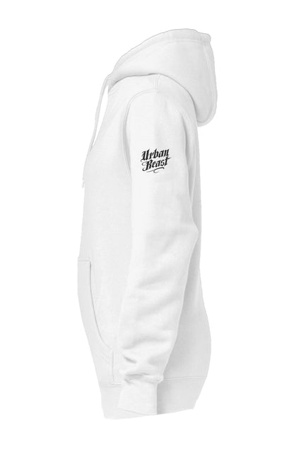 Urban Beast White Premium Pullover Hoodie - white / s