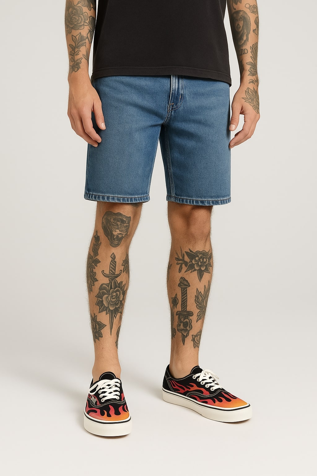 Vans Flame Print Shoes