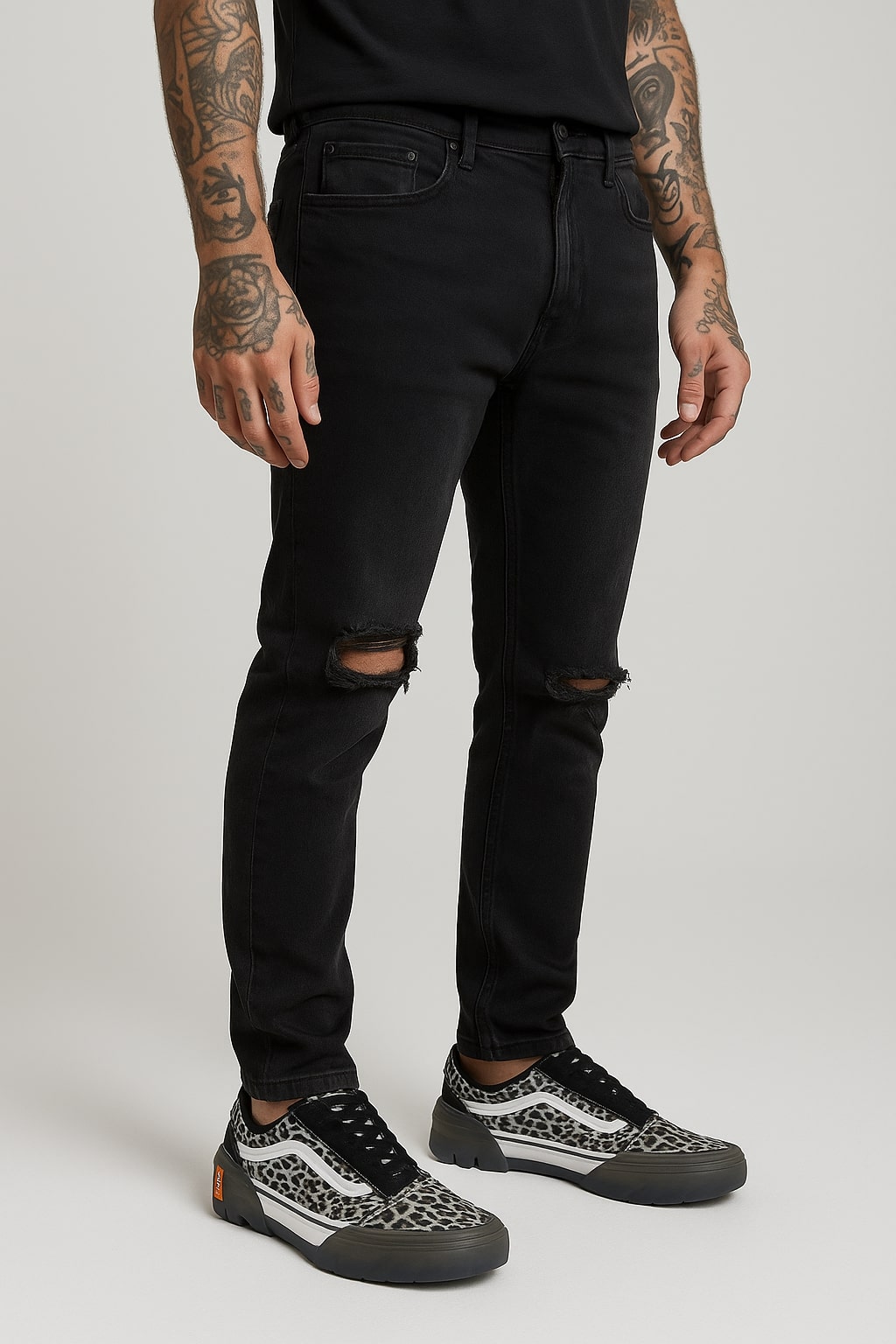Vans Leopard Print Streetwear Sneakers