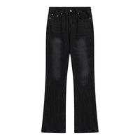 Black denim jeans.