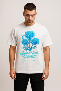 Vintage Black ’Guard Your Heart’ White Tee