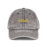 Vintage Cap Authentic Apparel Embroidery - GREY - One size / Charcoal Grey