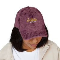 Vintage Cap Authentic Apparel Embroidery - MAROON - One size / Maroon