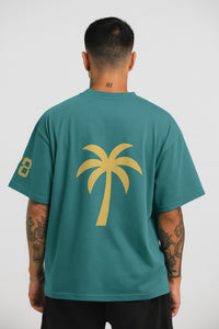 Vintage Graphic Tee Retro “Los Angeles 78” Teal & Gold