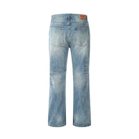 Blue denim jeans.