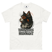 Whispers of Midnight Black Cat T-Shirt - White - S