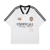 White Retro Soccer Jersey - White / M