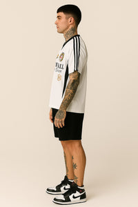White Retro Soccer Jersey