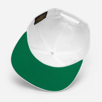 White Snapback Hat with Bold Yellow SW Embroidery