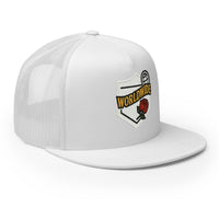 Worldwide Rose Trucker Mesh Hat - WHITE - White / One size